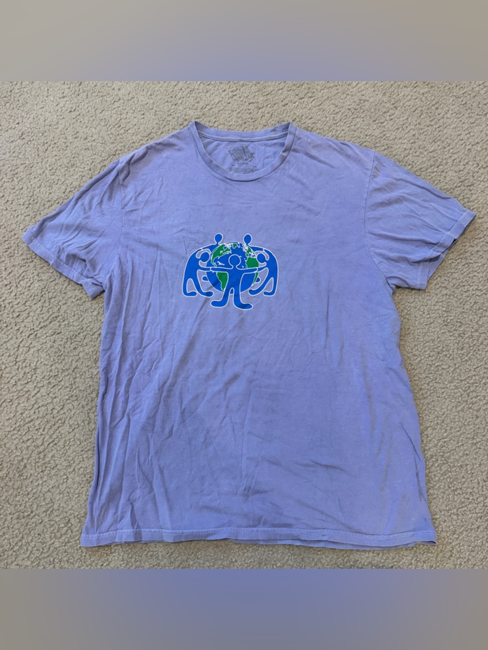 Vampire Weekend tour tshirt color changing Lavender Crewneck Tee